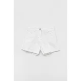 Birba Trybeyond Otroške kratke hlače iz jeansa bela barva