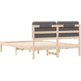  Krevetni okvir s tapiciranim uzglavljem Tamno siva 150 x 200 cm | shoptok.hr
