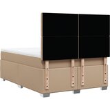  s oprugama i madrac cappuccino 140x190cm od umjetne kože | shoptok.hr