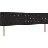 vidaXL Okvir kreveta s madracem Crno Super King Baršun | shoptok.hr