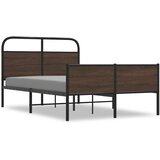 Maison Chic Posteljni okvir - Dvoposteljna postelja - Zakonska postelja brez vzmetnice 135x190 cm rjav hrast inž. les-J10603, (21770940) | Shoptok.si