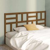  Posteljno vzglavje medeno rjavo 206x4x104 cm trdna borovina, (20684567) | Shoptok.si