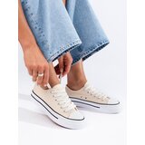 SHELOVET Women's beige sneakers Cijene