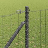 Euro ograda s špicama 10 x 1,4 m Čelik premazan PVC-om Siva | shoptok.hr