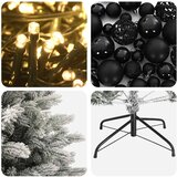 Umjetno božićno drvce s kuglicom 120 cm 150 LED lampica Slike