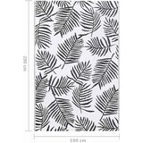  Vanjski tepih ARAKIL bijelo-crni 190 x 290 cm PP Bijela | Shoptok.si
