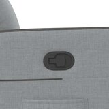  Naslonjač na podizanje od tkanine svjetlosivi | shoptok.hr