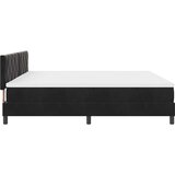  LED Box Spring Krevet s LED trakama Crna 200 x 200 cm Baršun | shoptok.hr