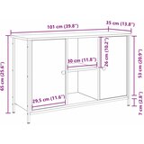 Set TV komoda Zidne Umjetnički hrast 101 x 35 x 65 cm | shoptok.hr