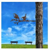 WALLXPERT decorative object figura bird on the branch 03 brown | ePonuda.com