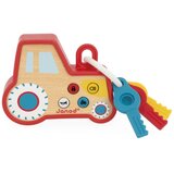 Janod Sound and Light Tractor Keychain aktivna igračka od drva 18m+ 1 kom | shoptok.hr