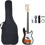 vidaXL Električna bas gitara za početnike s torbom 4/4 46 | shoptok.hr