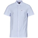 Tommy Jeans Srajce s kratkimi rokavi TJM REG STRIPE Modra Cene