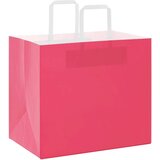 Papirnate vrećice 250 kom s ručkama ružičaste 32x22x28 cm | shoptok.hr