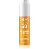 Olay Vitamin C Brighten & Glow vlažilni fluid z niacinamidom SPF 50+ 50 ml | Shoptok.si