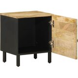  Krevetni ormarić crni 40x33,5x46 cm Puno grubo drvo Mango | shoptok.hr