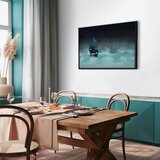  Slika - Night Waves (1 Part) Wide - Second Variant 60x40 U crnom drvenom okviru | shoptok.hr