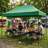 Multi Garden automatski samosklapajući vrtni paviljon 3 &amp;times; 6 m, zeleni Slike