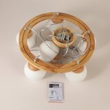  Brilagi - Visilica na sajli VISBY WOOD 6xE27/60W/230V, prečnik 58 cm, drveni | Eponuda.com