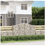 vidaXL Lučne gabionske košare 40kom 200x50x120/140cm pocinčano željezo Cijene
