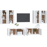  6-dijelni set TV ormarića bijeli od konstruiranog drva | shoptok.hr