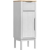  Kupaonski ormar FLORO Bijelo 35 x 30 x 90 cm Čvrsto borovo drvo | shoptok.hr