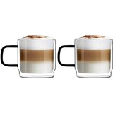 Vialli Design Set 2 skodelic z dvojno steno Vialli Design Carbon, 320 ml | Shoptok.si