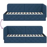  Kutni okvir kreveta Plava 100 x 200 cm tkanina | shoptok.hr