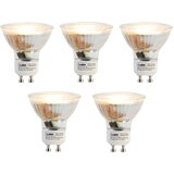LUEDD Komplet 5 GU10 3-stopenjsko zatemnljivih LED žarnic v Kelvinih 3W 180lm 2000K-2700K | Shoptok.si