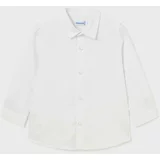 Mayoral Bombažna srajca za dojenčka bela barva