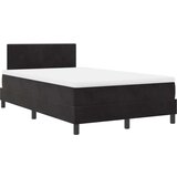 Box Spring Postelja z Blazino Črna 120x200 cm Žamet, (22052810) | Shoptok.si