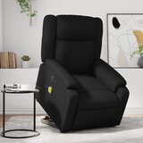 The Living Store Električni masažni fotelj s funkcijo vstajanja črno um. usnje - Električni Masažni Naslanjač S Funkcijo Vstajanja, (21572642) | Shoptok.si