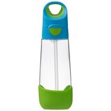 b.box Plastenka za pitje s slamico 600 ml – modra/zelena | Shoptok.si