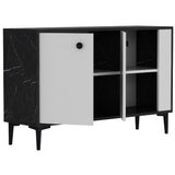 Woody Fashion Sahra - Black Marble, White BlackWhite Console | ePonuda.com