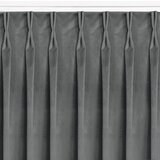  Curtain VILA color graphite style classic flex 7.5 cm with double pleat velvet 200x225 HOMEDE | shoptok.hr