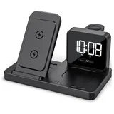 stolni punjač 2.5 W, 5 W, 15 W, 7.5 W crna bežični punjač
