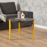Woody Fashion Sto za dnevnu sobu Fregoia Anthracite Yellow