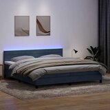 vidaXL Box spring krevet s madracem tamnosivi 180x220 cm baršunasti | shoptok.hr