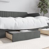 The Living Store posteljni predal 2 kosa temno siv inženirski les in tkanina - posteljni predal, (21657090) | Shoptok.si