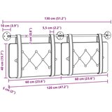 Držeće uzglavlje Zidne Crna 130 x 55 x 5 cm Lažna koža - Crna 120 cm bez LED | shoptok.hr