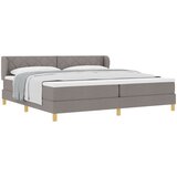 vidaXL Box Spring postelja s vzmetnico v taupe barvi, 200x200 cm, tkanina, (22051682) Cene