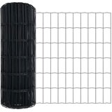 Euro ograda 0,6 x 10 m Željezo prekriveno PVC-om Siva | shoptok.hr