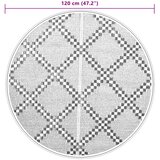 Vanjski tepih ARAKIL smeđi Ø 120 cm PP | shoptok.hr