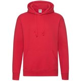 Fruit Of The Loom Czerwona bluza męska z kapturem Hooded Sweat Cene