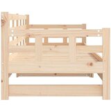  Izvlečna dnevna postelja trdna borovina 2x(90x200) cm, (20724310) | Shoptok.si