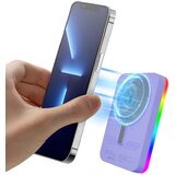  power bank rainbow 5000 mah bezicno punjenje sa rgb ogledalom | Eponuda.com