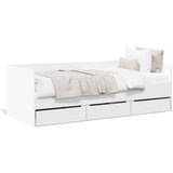  Dnevni krevet s ladicama bez madraca bijeli 100 x 200 cm | shoptok.hr