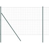  Ograda s postovima Zelena 1,5 x 10 m Čelik | shoptok.hr