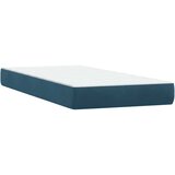 Box spring krevet s madracem tamnoplavi 80x220 cm baršunasti | Eponuda.com