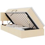  Krevet s prostorom za pohranu s LED-om Krema 90 x 200 cm | shoptok.hr